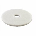 Overtime 15 in. dia Standard Polishing Floor Pads - White, 5PK OV3747332